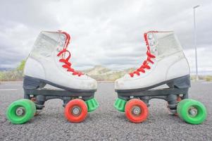 White roller skates photo