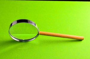 Magnifying loupe glass photo