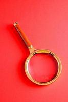 Magnifying loupe glass photo