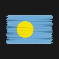 Palau Flag Brush vector