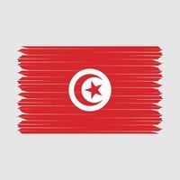 Tunisia Flag Brush vector