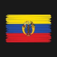 cepillo de bandera de colombia vector