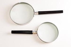 Magnifying loupe glass photo