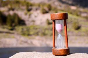 Sand hourglass clock photo