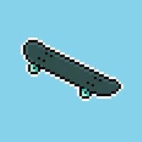 Pixel art illustration skateboard. Pixelated skateboard. skateboard pixelated for the pixel art game and icon for website and video game. old school retro. vector