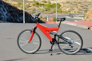 Red mountain bike photo