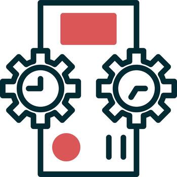 hora máquina vector icono
