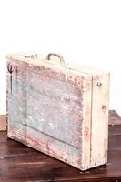 Rusty metal briefcase photo