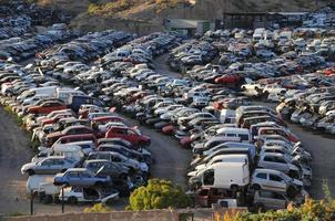 Abandoned car lot photo