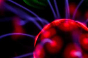 Colorful plasma ball photo