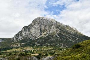 Scenic mountain landscape photo