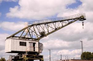 Large industrial crane photo