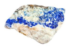 rough Lazurite Lapis Lazuli gemstone isolated photo