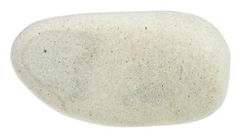 pebble of limestone mineral isolated photo