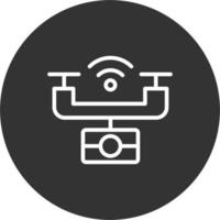 Smart Drone vector icon