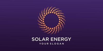 vector de diseños de logotipos de energía solar, logotipo de energía solar