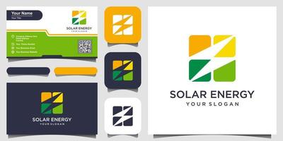 solar energía logo diseños vector, rayo icono vector