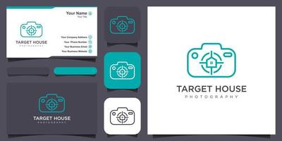 home target camera logo design, design vector simple elegant modern style.