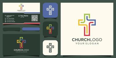 Church logo sign modern vector graphic abstract