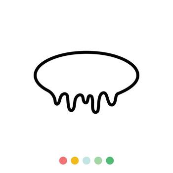 habla burbujas lineal vector elemento, texto globo, vector icono.