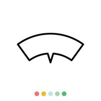 Speech bubbles linear vector element, Text balloon, Vector icon.