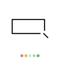 Speech bubbles linear vector element, Text balloon, Vector icon.