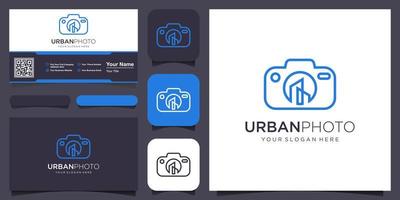 building camera logo, design vector simple elegant modern style.