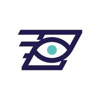 Delivery Shipment Eyes Logo vector