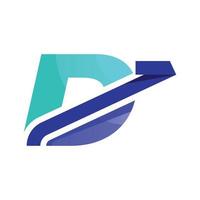 Alphabet D investment logo vector