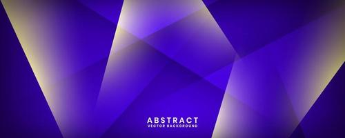 3D blue techno abstract background overlap layer on dark space with yellow light effect decoration. Modern graphic design element cutout style concept for banner, flyer, card, or brochure cover vector