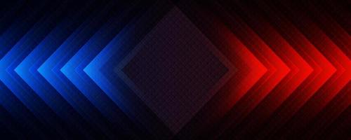 3D red blue techno abstract background overlap layer on dark space with rhombus decoration. Modern graphic design element motion style concept for banner, flyer, card, brochure cover, or landing page vector