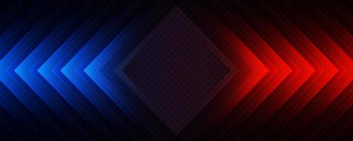 3D red blue techno abstract background overlap layer on dark space with rhombus decoration. Modern graphic design element motion style concept for banner, flyer, card, brochure cover, or landing page vector