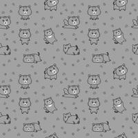 animal pattern cat vector