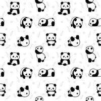 animal modelo panda vector