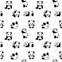 animal pattern panda vector