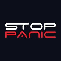 Stop Panic t-shirt typography design vector