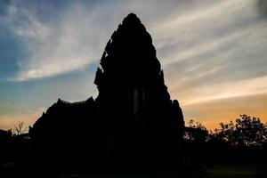 Ancient Buddhist temple in Asia photo