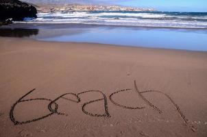 hermosa playa en tenerife foto