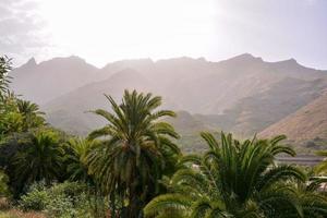 Scenic mountain landscape photo