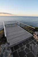 Pier on the ocean photo