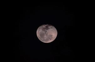 Moon on night sky photo