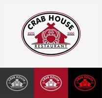 set of logo business restaurant special menu crab, restaurant, cafe, street food, symbol, sign, emblem, label, sticker
