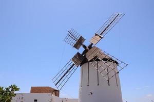 Traditional windmill in summer photo