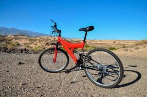 Red mountain bike photo