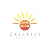 Sun Logo Design vector template