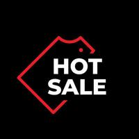 Hot sale tag vector. Hot sale symbol vector