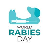World Rabies day Design. Animal Vaccine Illustration vector