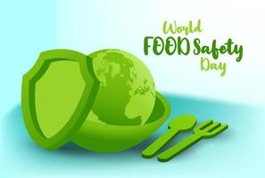 World Food Safety Day Design vector