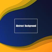 Abstract background with yellow and orange curve in blue background. vector