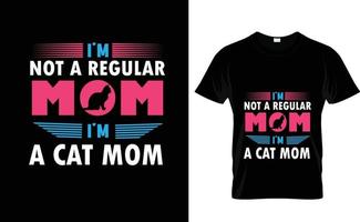 I'M NOT A REGULAR MOM...AWESOME T SHIRT vector